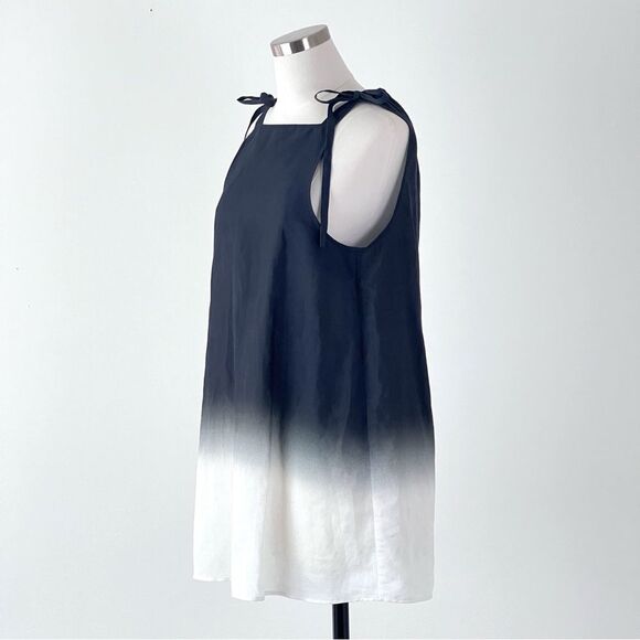 COS Women's Halter Neck Sleeveless Ombre Print Tunic Blouse Gray Size 4 - Picture 7 of 13